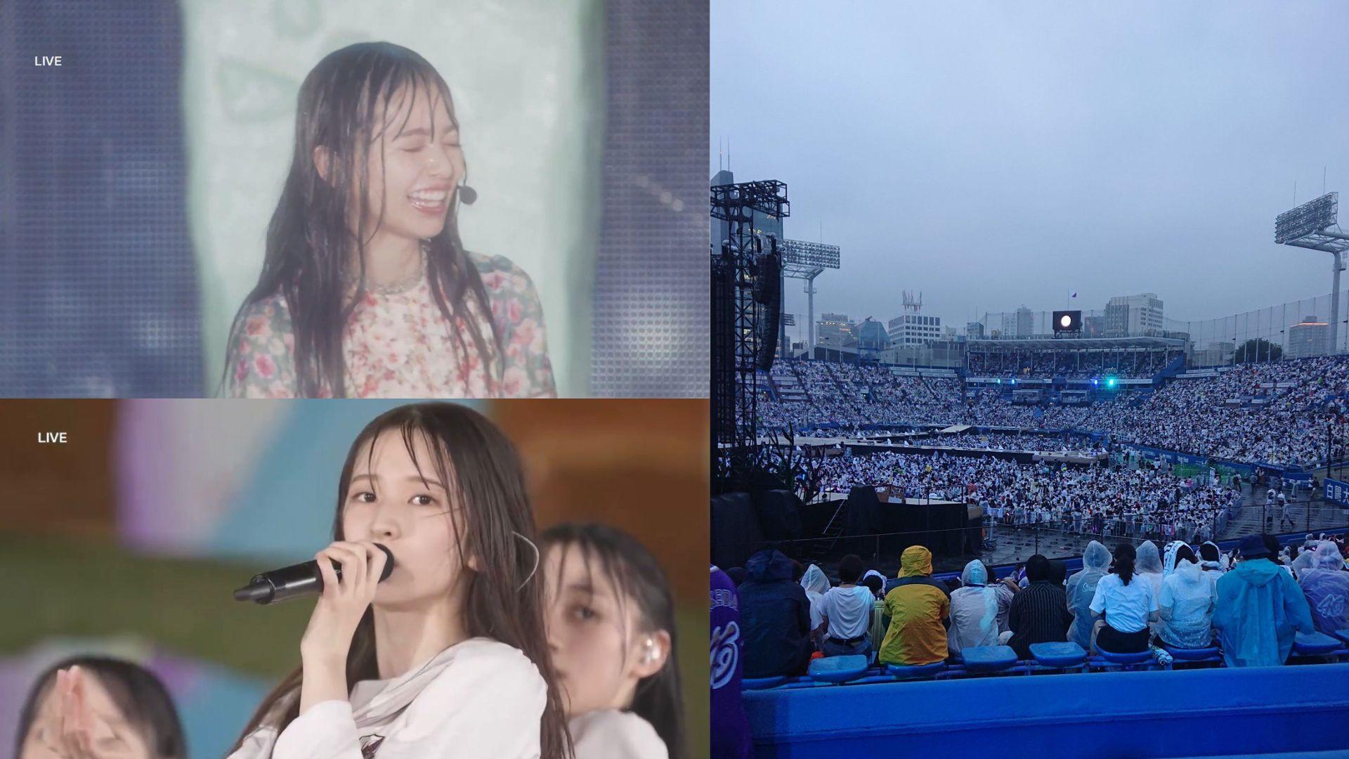 乃木坂46重返明治神宮球場開騷 大雨下跳唱齊變落湯雞