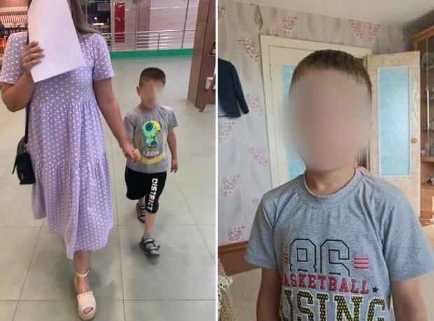 艾特馬托娃帶兒子到商場交收。(互聯網)