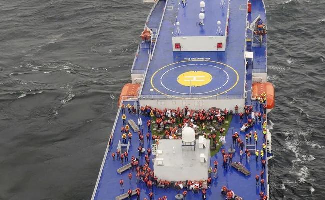 瑞典渡輪火警撲熄，船上300人毋須疏散。(Twitter)