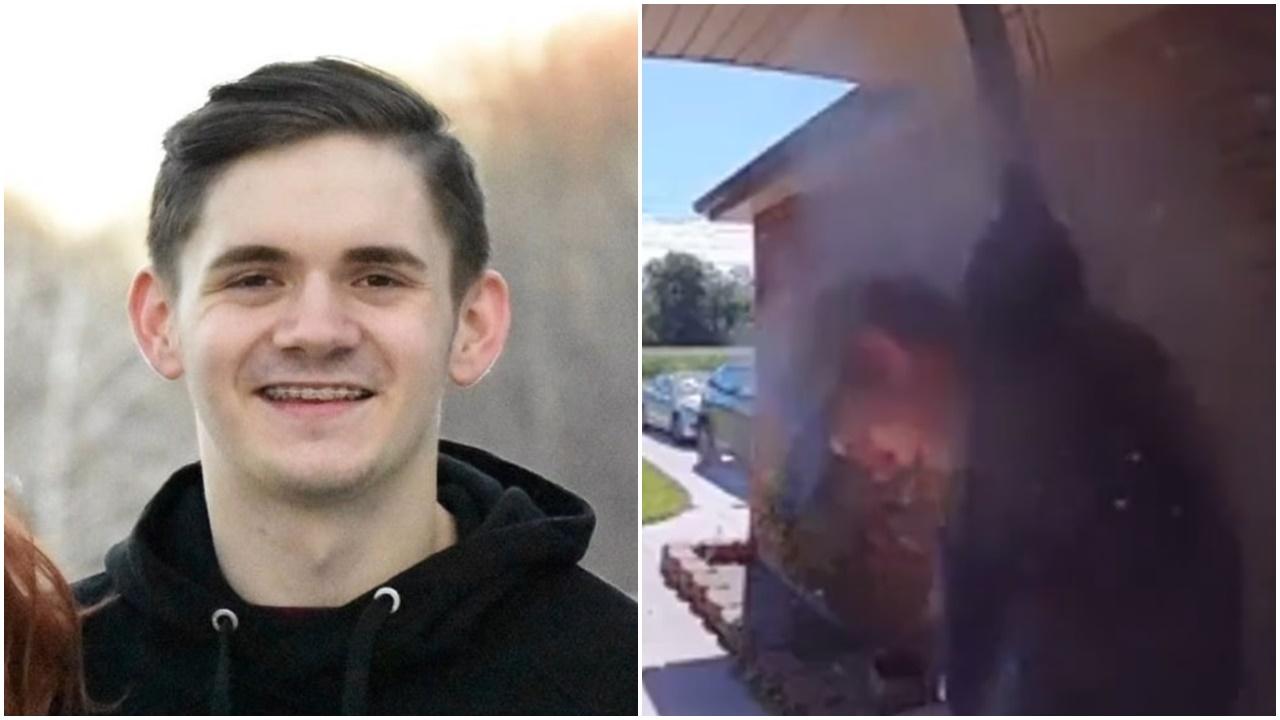 美國22歲男撞門圖闖前女友家，遭世伯連開3槍擊斃。(Twitter)