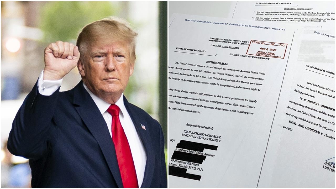 特朗普要求頒令，暫禁FBI檢視海湖莊園檢獲文件。(AP)