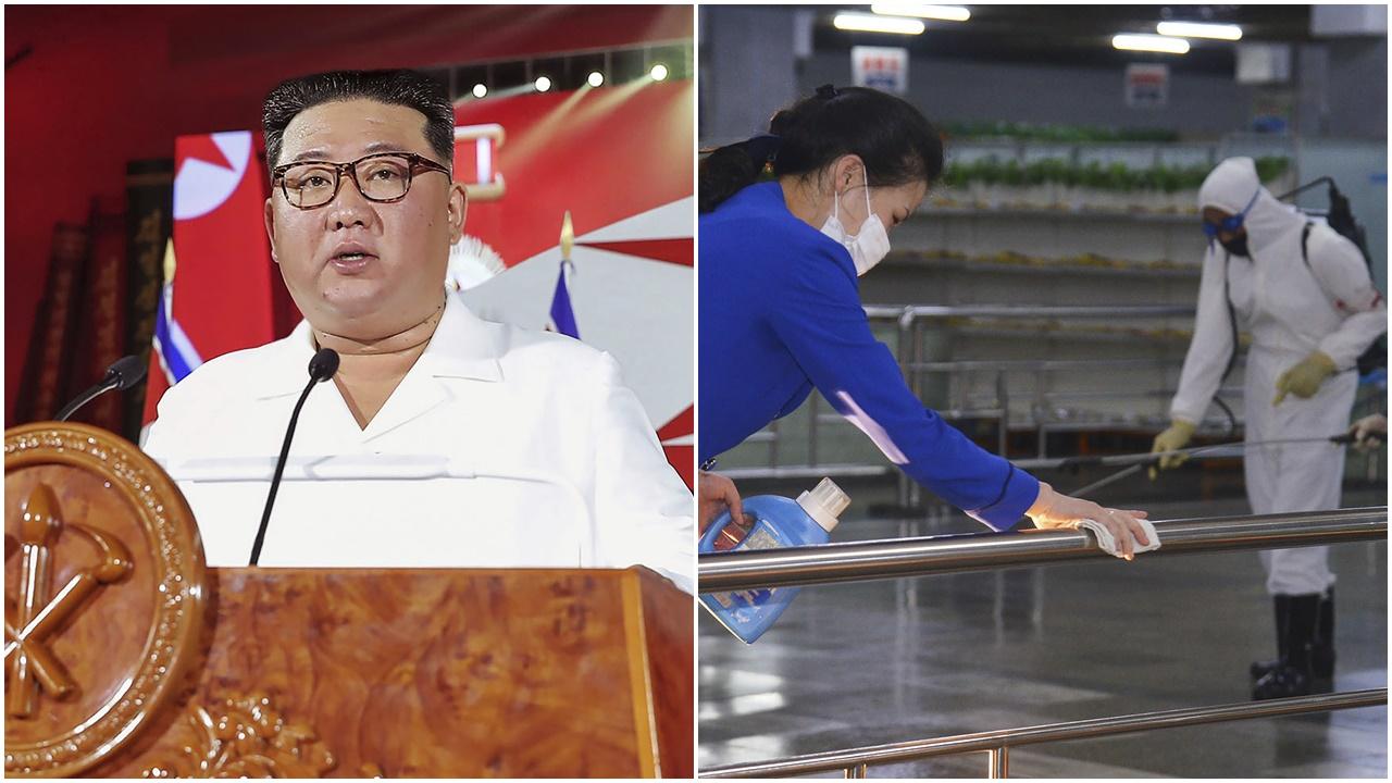 北韓指無新增個案，將召開全國應急防疫總結會議。(AP)