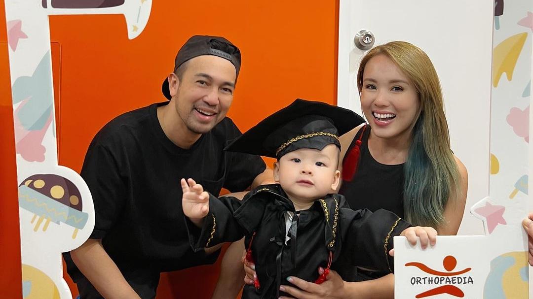 楊洛婷細仔終於可以除頭盔 花5個月醫扁頭症