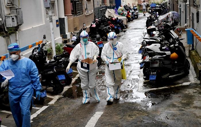 內地今日新增2005宗個案，海南佔1426宗。(新華社)