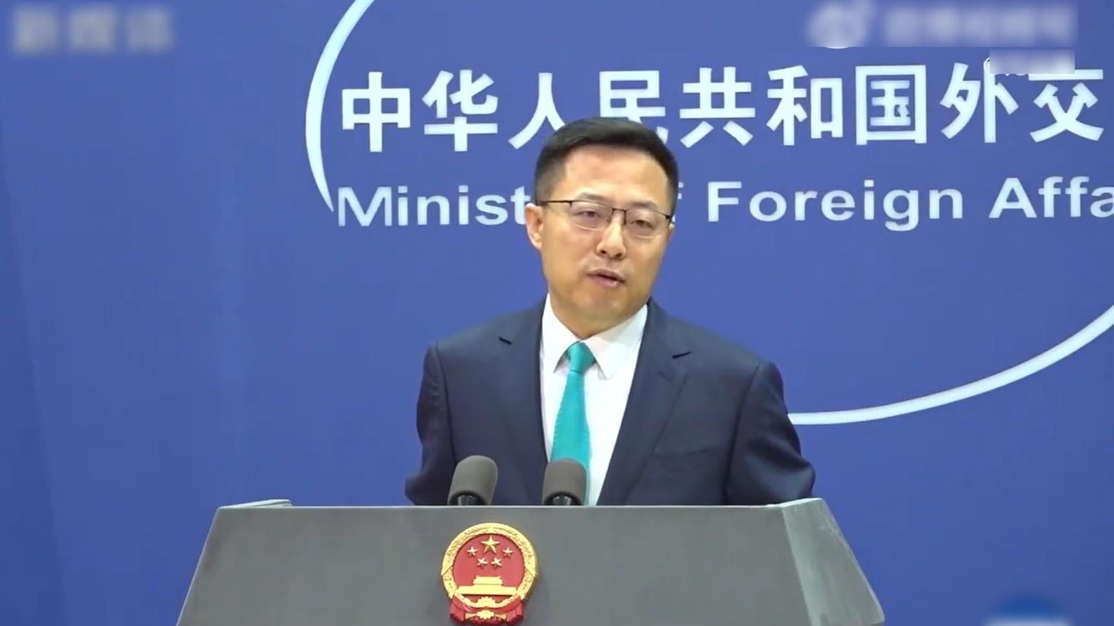 趙立堅表示，大陸無人機飛到金門，不值得大驚小怪。(互聯網)