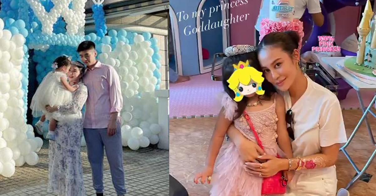 何超盈囡囡3歲生日 契媽林心兒攬實公主look荷包蛋