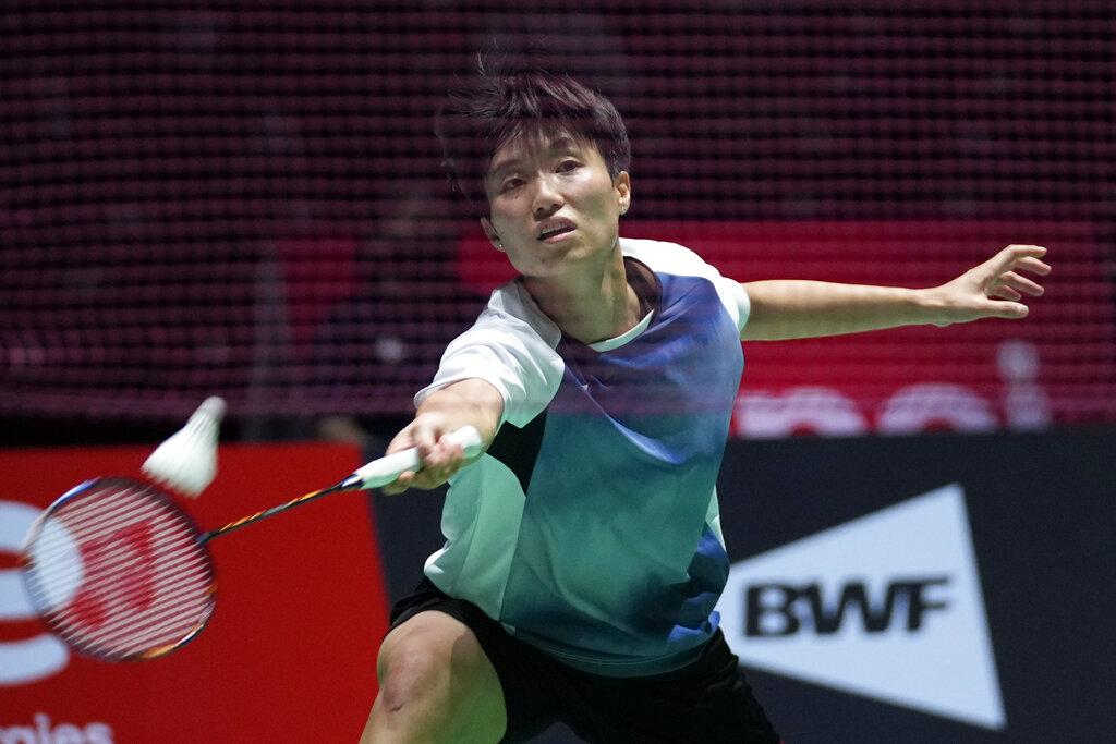 「黑妹」葉姵延在次圈出局。(美聯社)