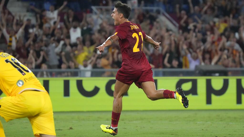 戴巴拿梅開二度，為羅馬擊敗蒙沙。(美聯社)