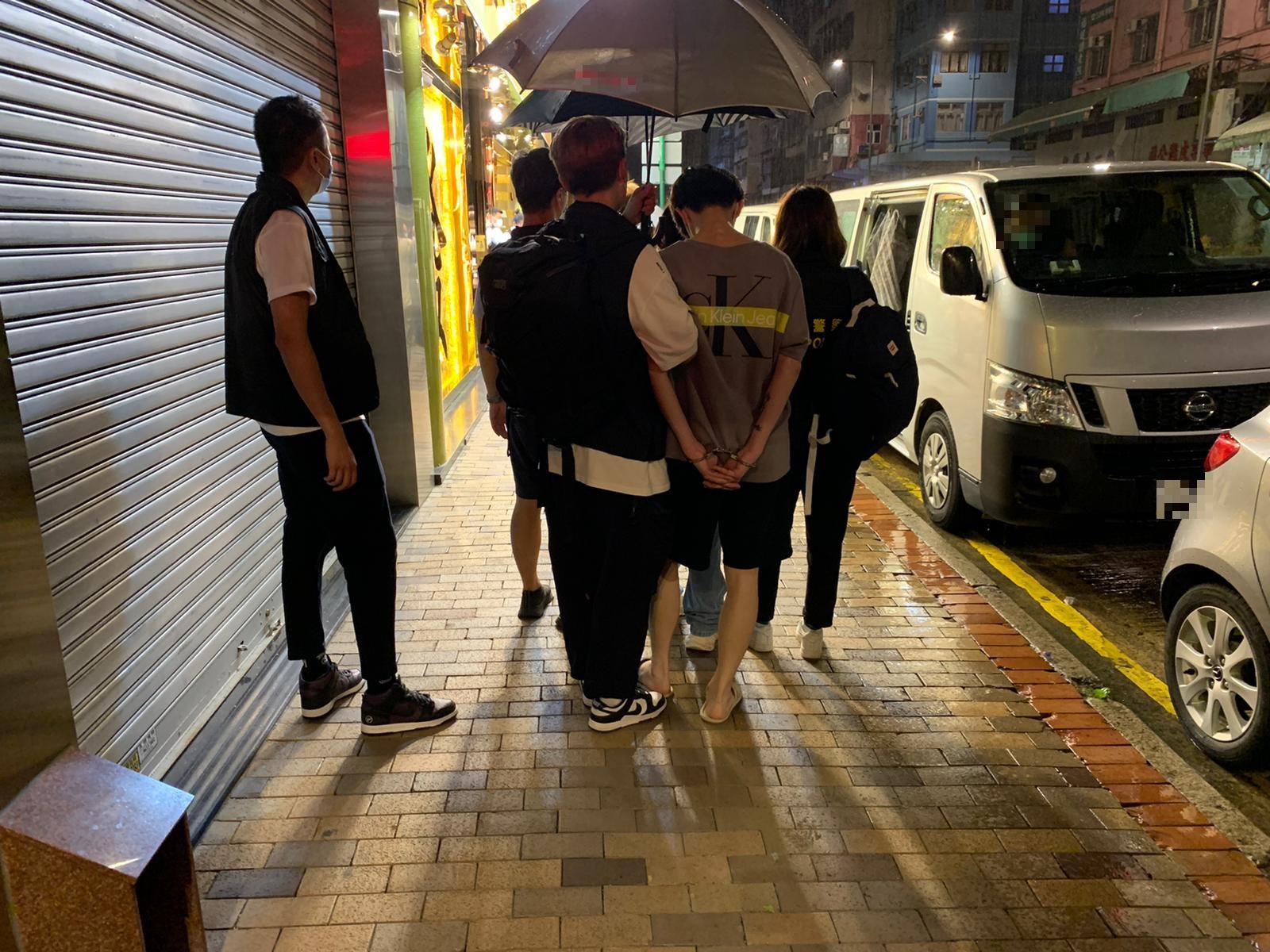 一對男女涉販毒被捕檢霹靂可卡因及毒品包裝工具