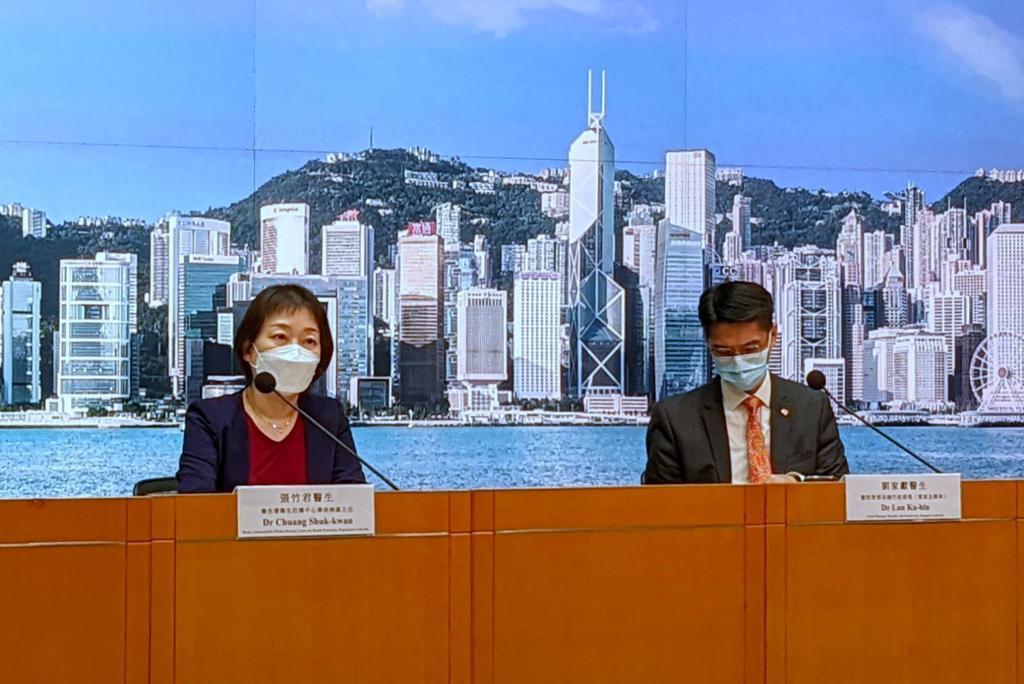 疫情記者會。(羅庸軒攝)