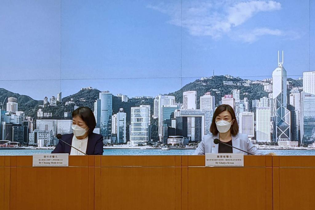 疫情記者會。(羅庸軒攝)