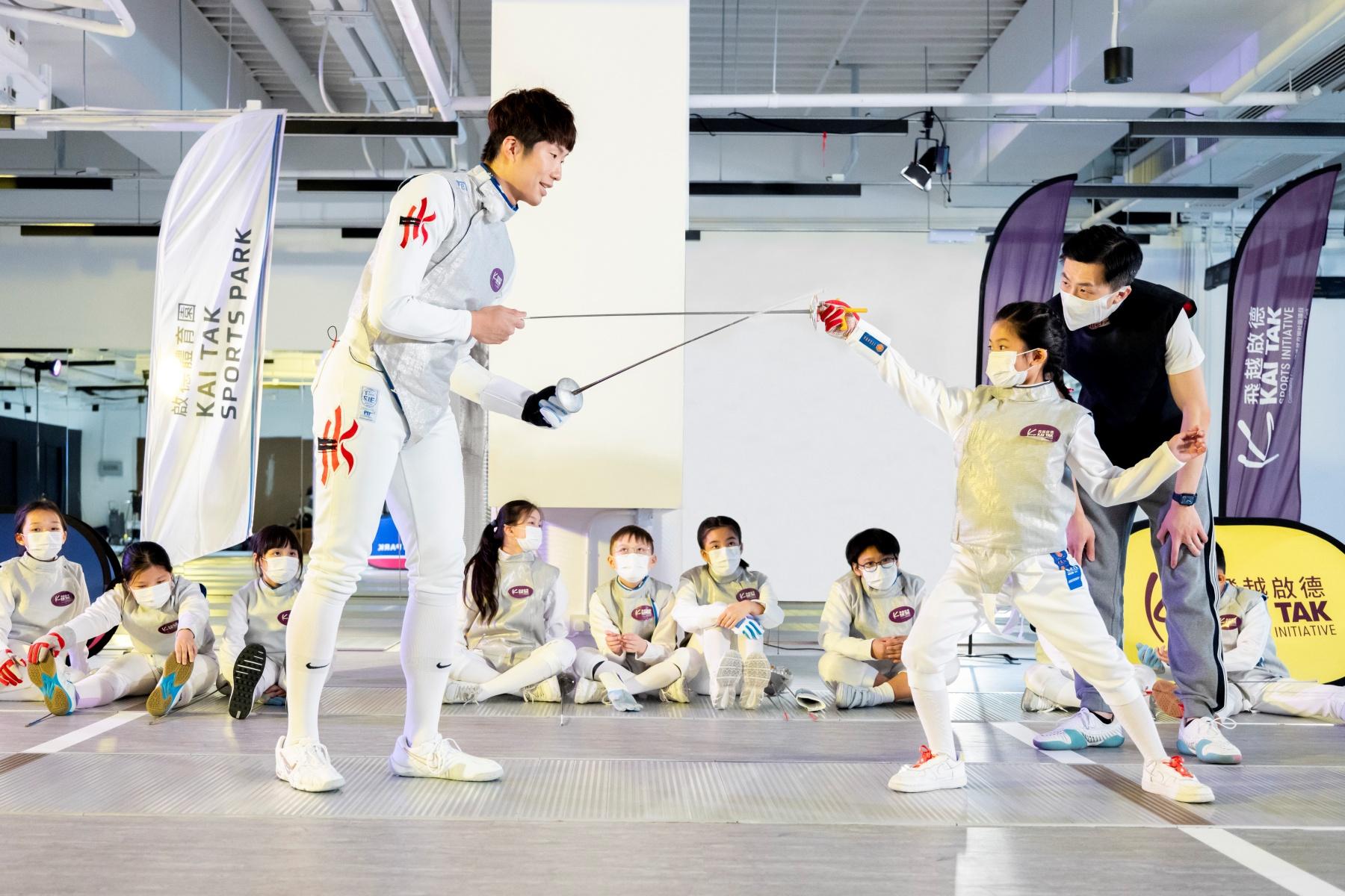 張家朗鼓勵小劍神勇於嘗試 期盼啟德體育園作賽享市民吶喊聲