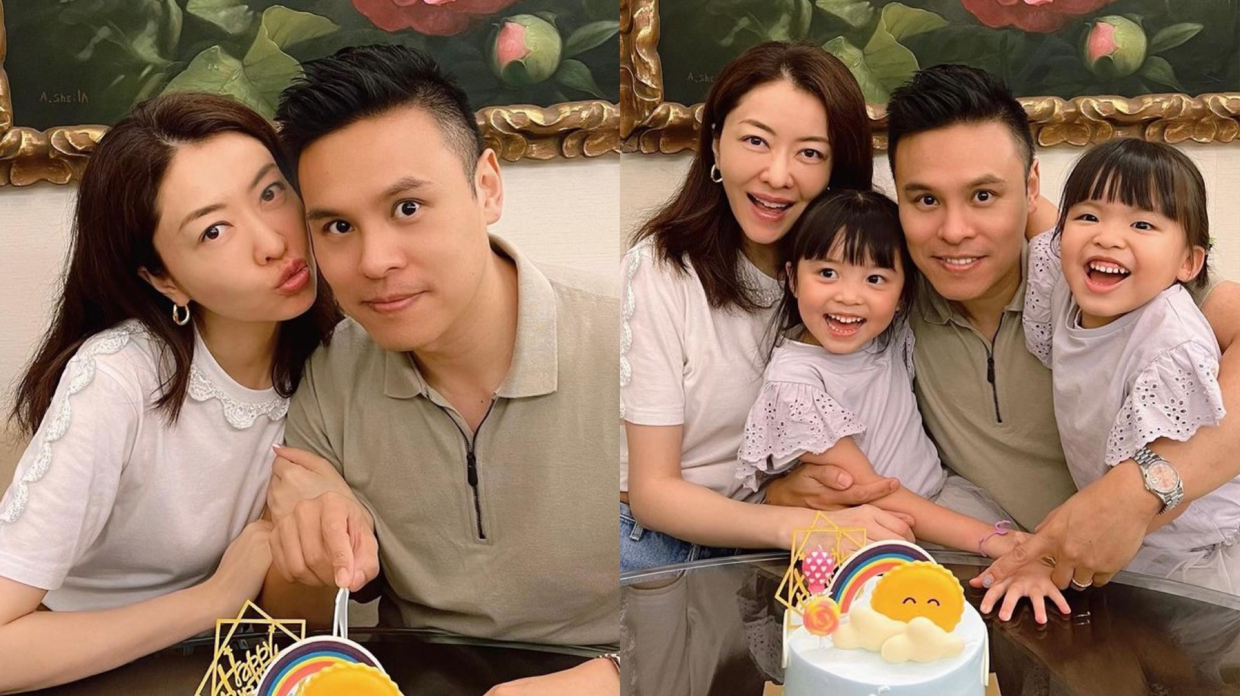  郭可頌44歲生日  熊黛林與孖女溫馨送吻