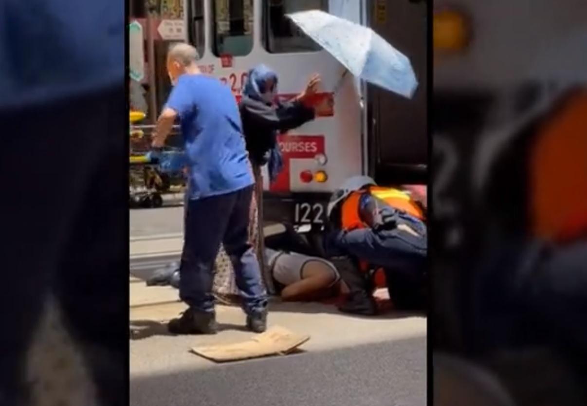 老翁西環過馬路遭「叮叮」撞倒昏迷 送院不治