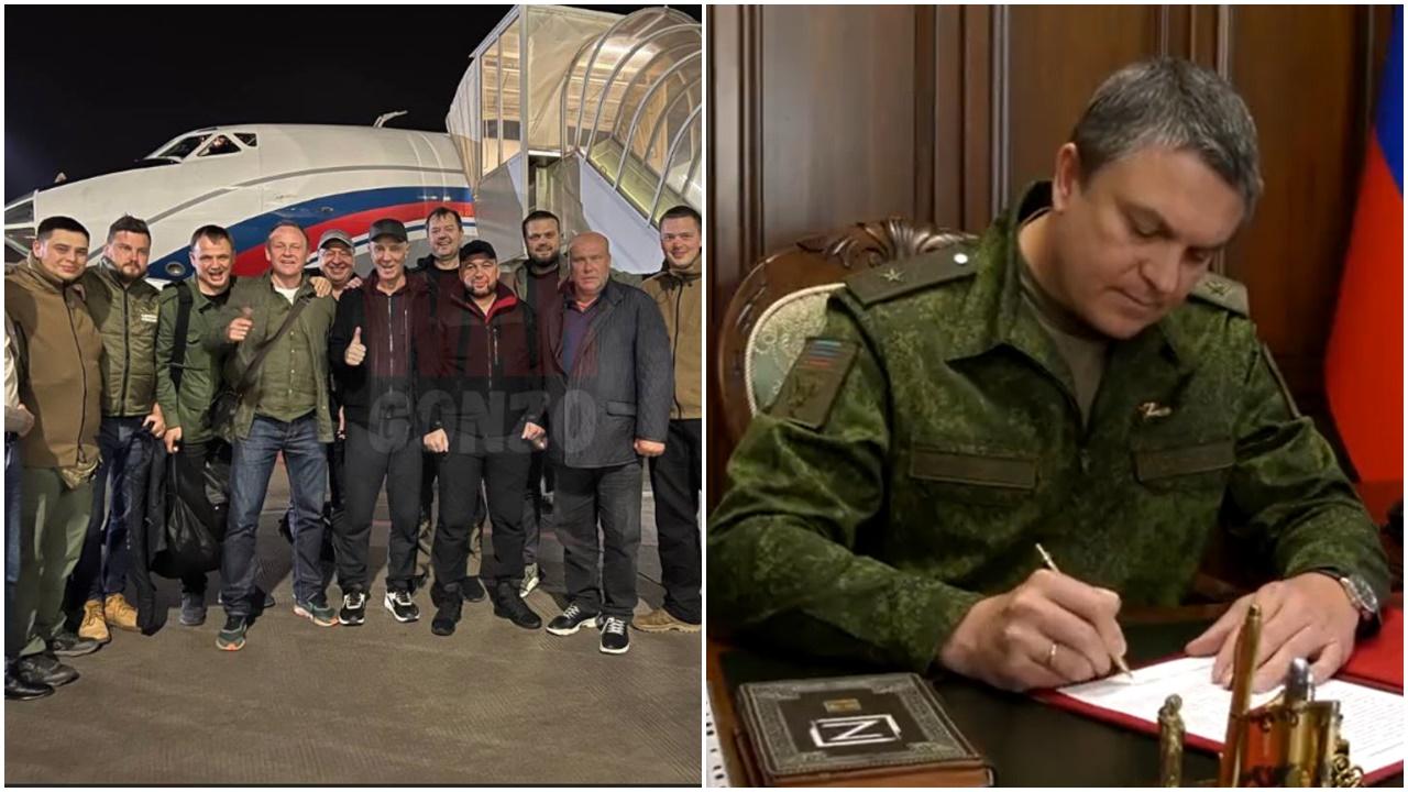 烏克蘭盧甘斯克親俄領導人完成入俄手續，歐盟籲國際拒承認。(Twitter)