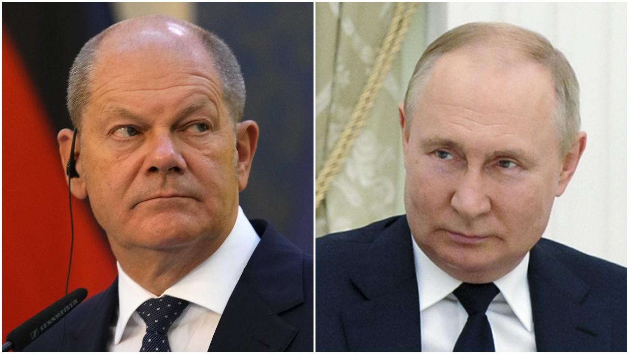 德俄領袖通話，朔爾茨促普京從烏撤軍。(資料圖片)