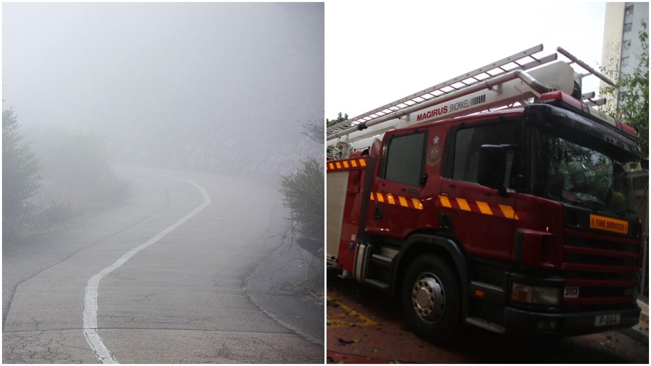 南亞漢欠債被挾持到飛鵝山，趁機開車門撞消防車求救，8同鄉被捕。(資料圖片)