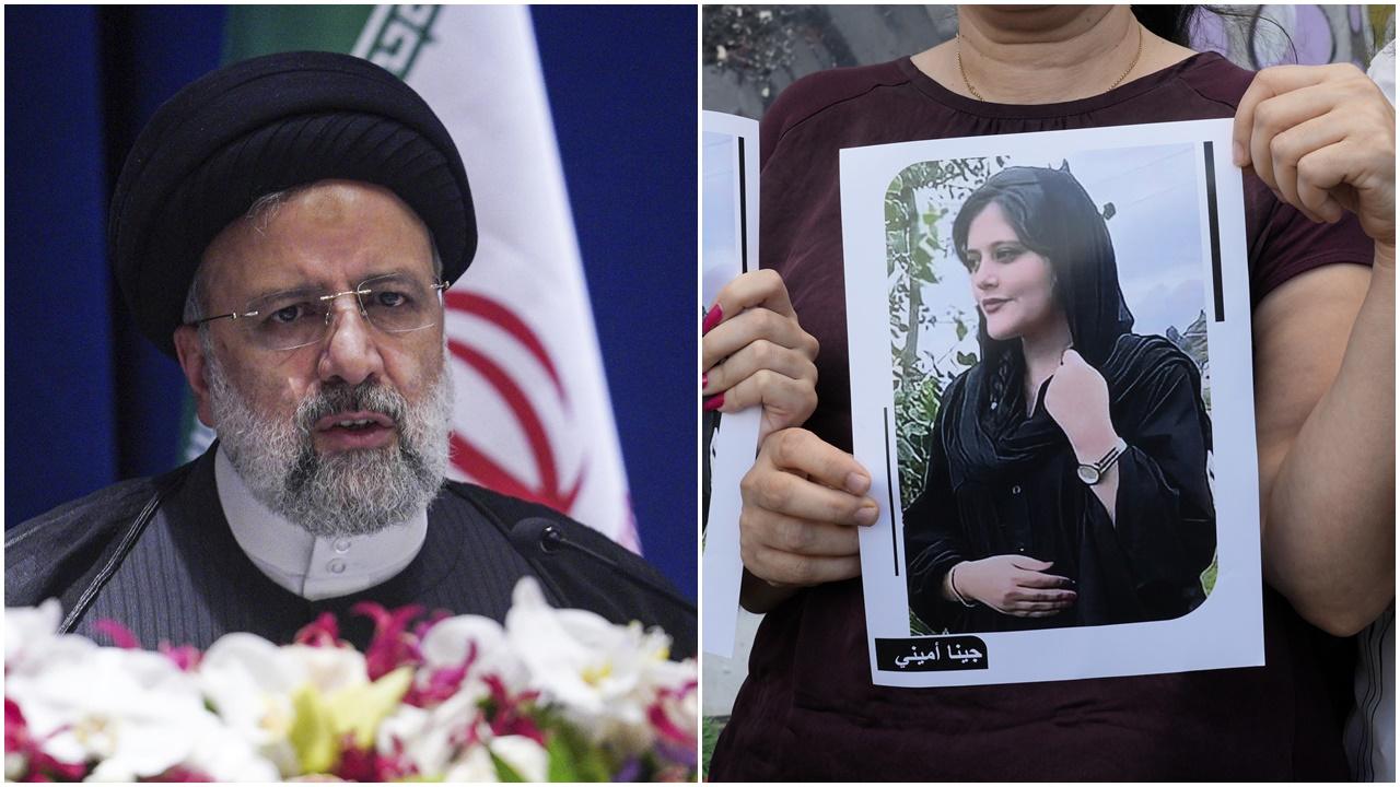 美制裁伊朗道德警察，伊總統批西方雙重標準。(AP)