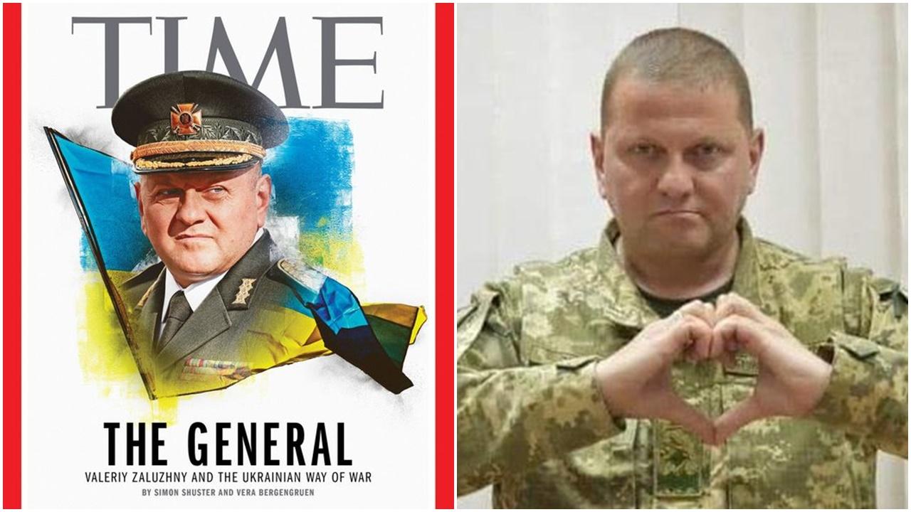 烏軍總司令扎盧日內登美國《時代》雜誌封面。(FB)