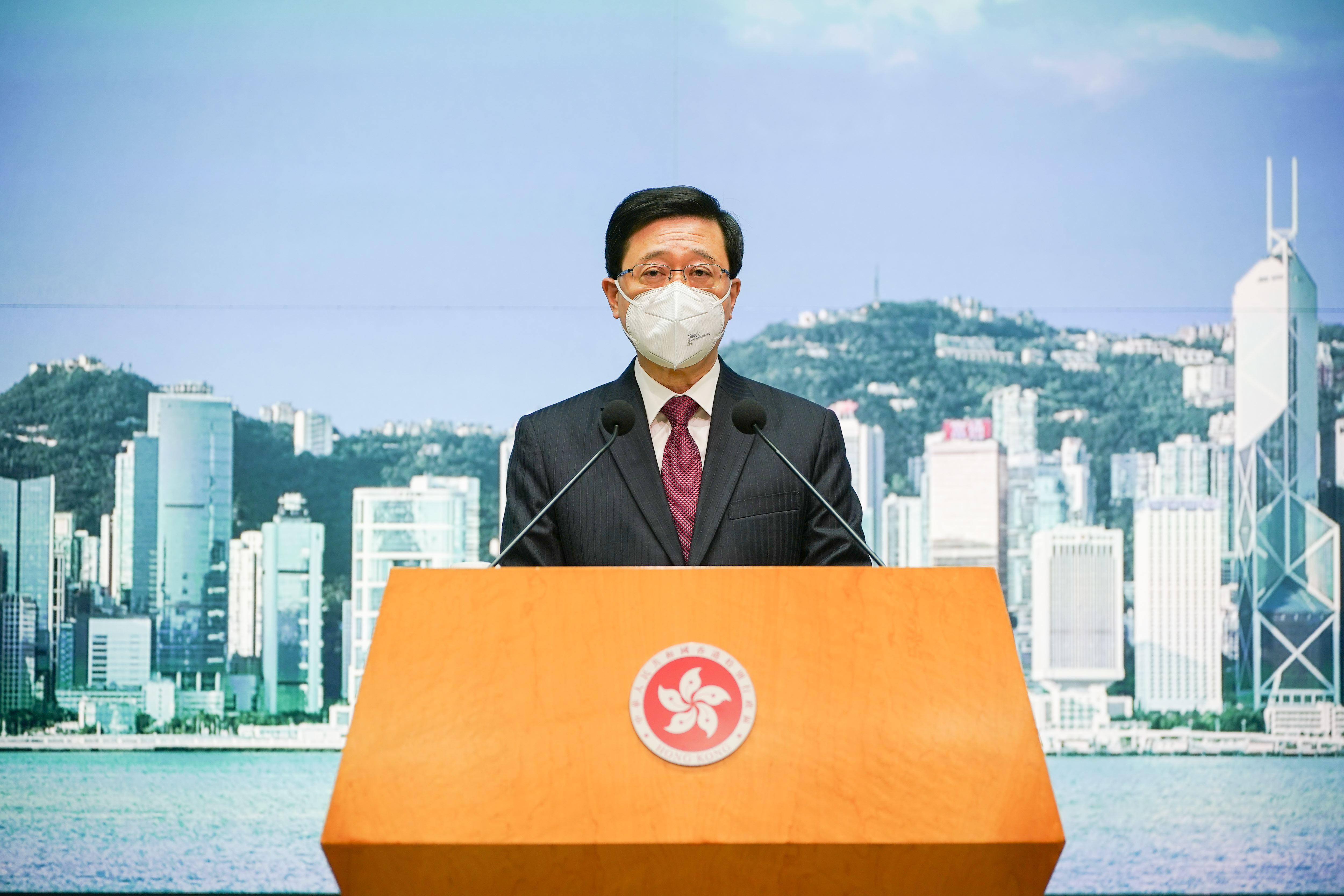 政總 特首行會前見記者 李家超