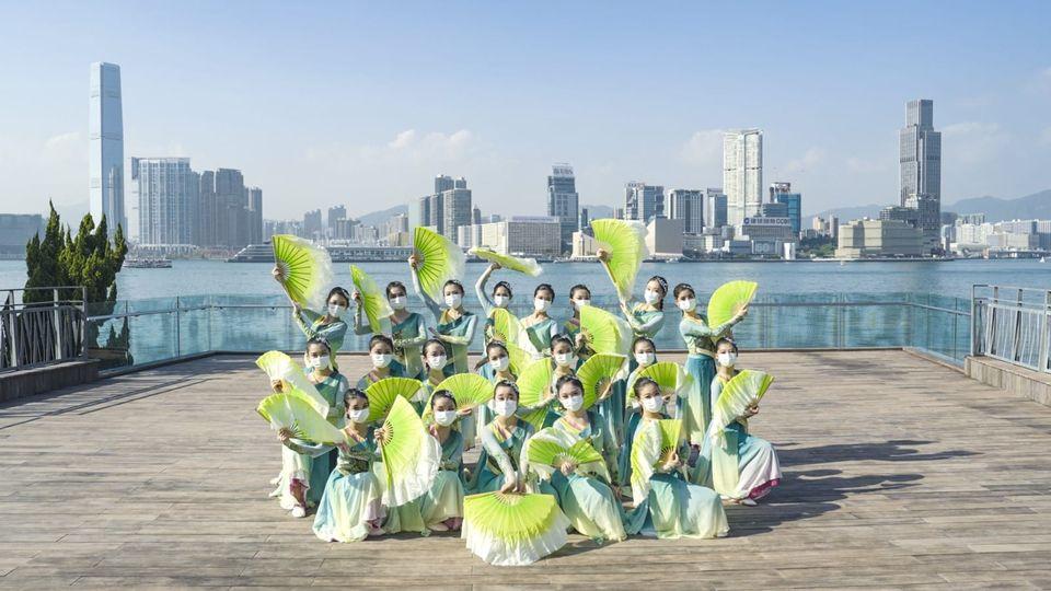 逾400名中小學生拍攝《少年中國說》短片賀國慶。(蔡若蓮fb圖)