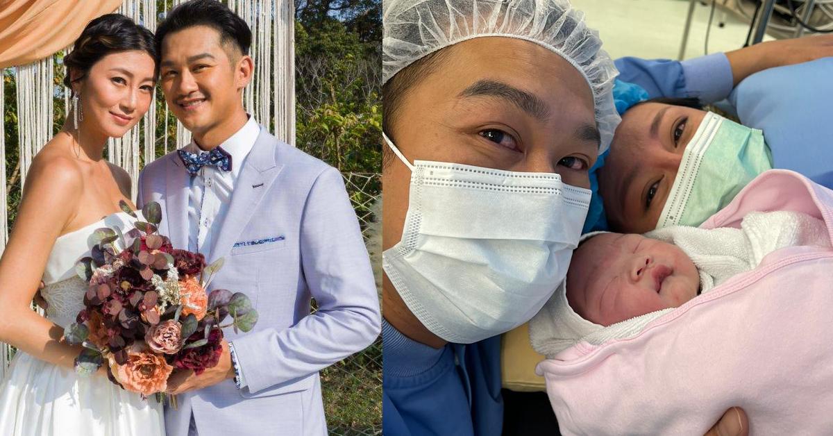 吳浩康囝囝出生開心到彈起 郭思琳痛17小時成功誕下8磅11大B