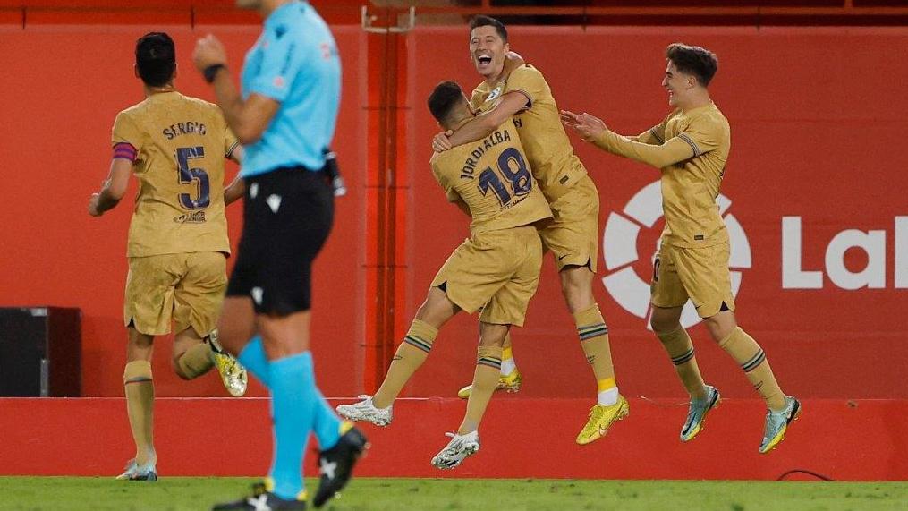 羅拔利雲度夫斯基率巴塞小勝馬略卡