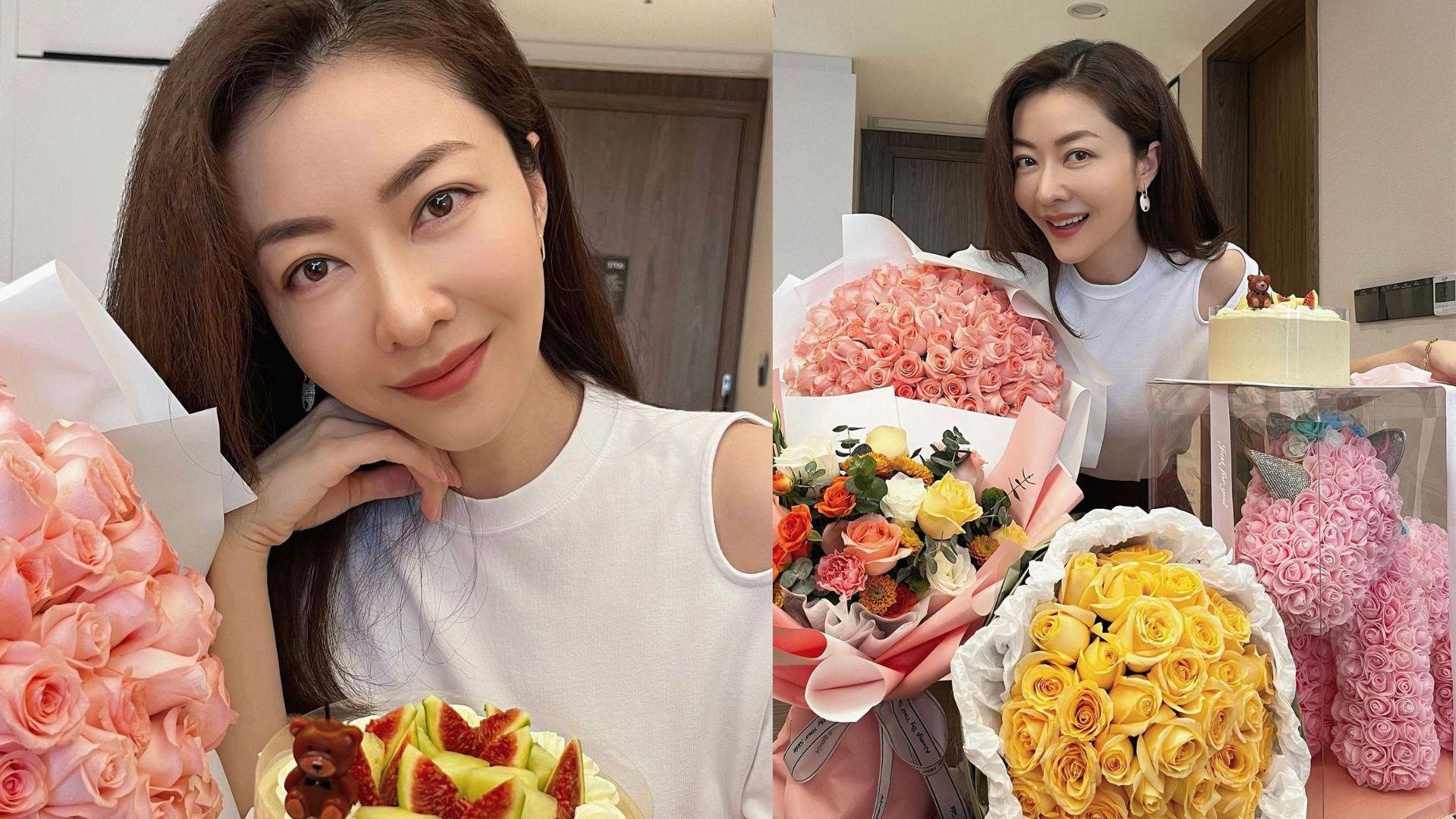 熊黛林大陸孤伶伶過42歲生日 獲老公孖女遙距送驚喜