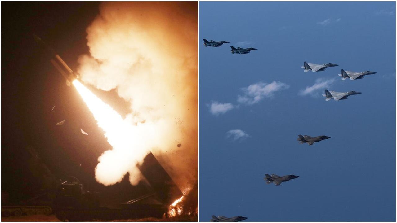 韓美軍方發射4枚導彈回應北韓挑釁，美日強烈譴責。(Twitter)