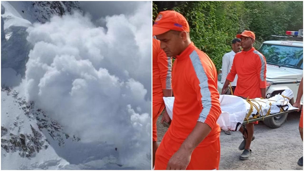 喜馬拉雅山爆發雪崩，41人登山隊至少10死。(Twitter)