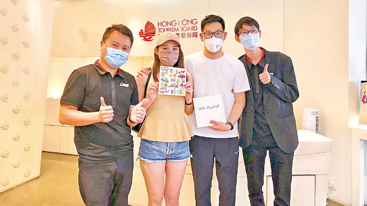 異地情侶趁「0+3」來港相聚 旅發局「帶路」添溫馨