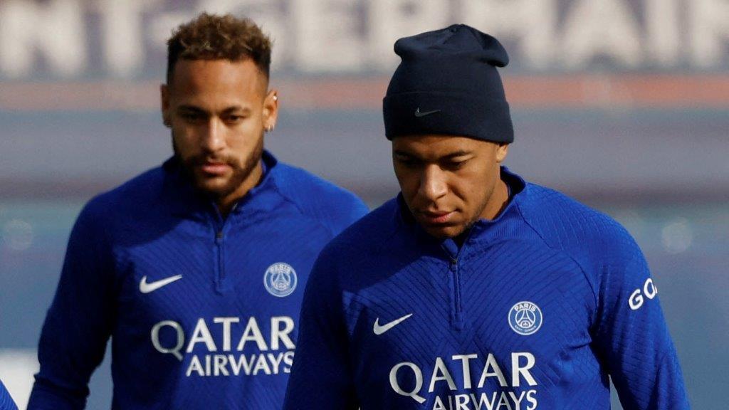 巴黎聖日耳門前鋒尼馬與基利安麥巴比