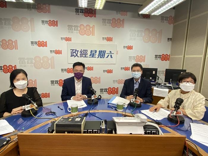 孫東與麥德偉出席訪問。(商台圖片)