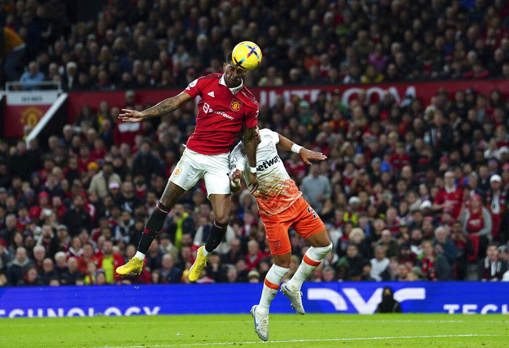 拉舒福特為曼聯一箭定江山。(美聯社)