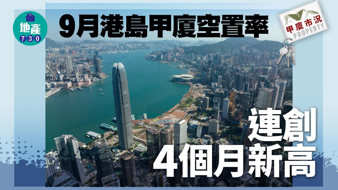 甲廈市況｜封關影響大 9月港島甲廈空置率連創4個月新高