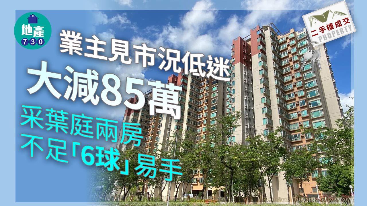 業主見市況低迷大減85萬 采葉庭兩房不足「6球」易手 