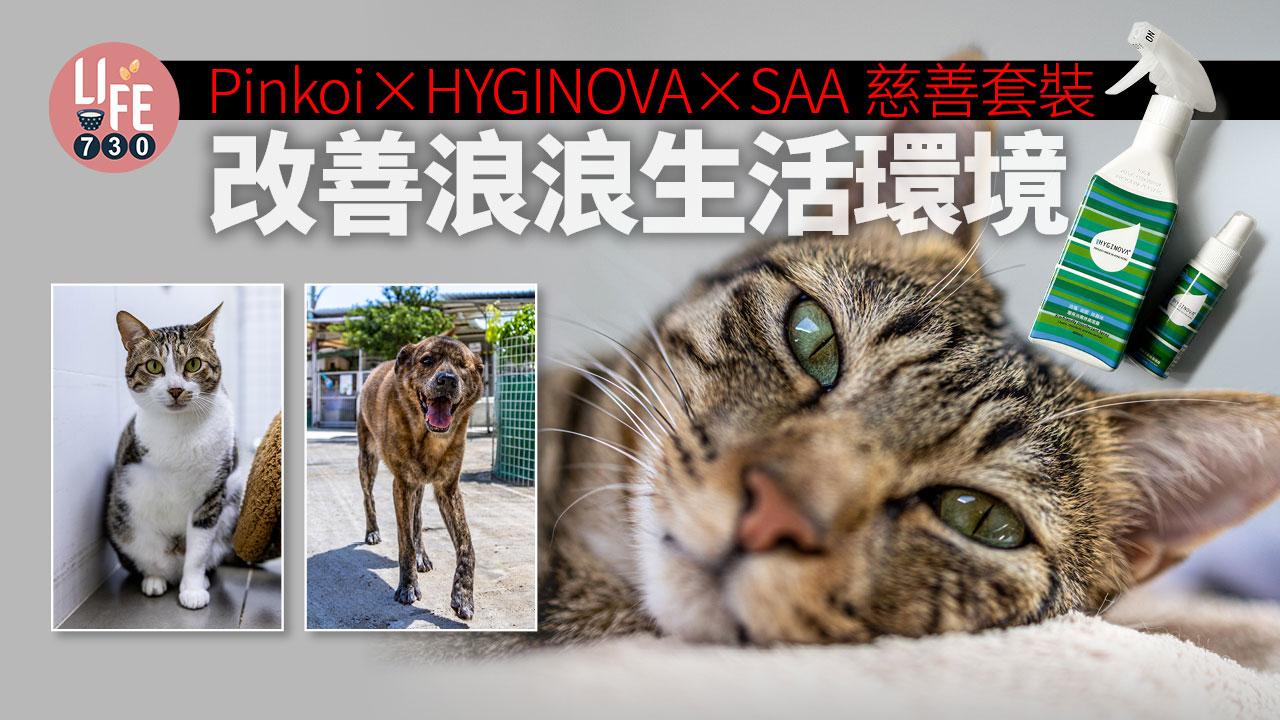 聖誕做善事｜Pinkoi x HYGINOVA x SAA消毒除臭慈善套裝 改善浪浪生活環境