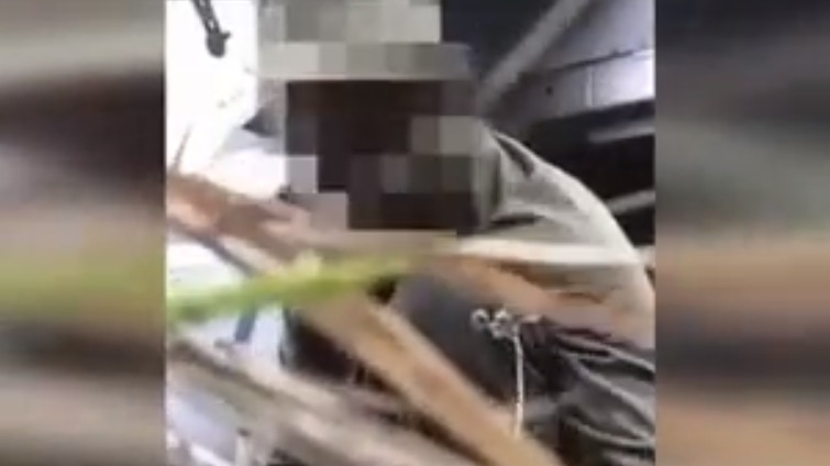 疑為烏克蘭特工進入俄羅斯境內進行破壞。(影片截圖)