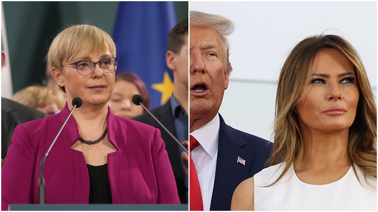 斯洛文尼亞大選誕當地首位女總統，她曾受聘於梅拉尼婭。(AP/資料圖片)