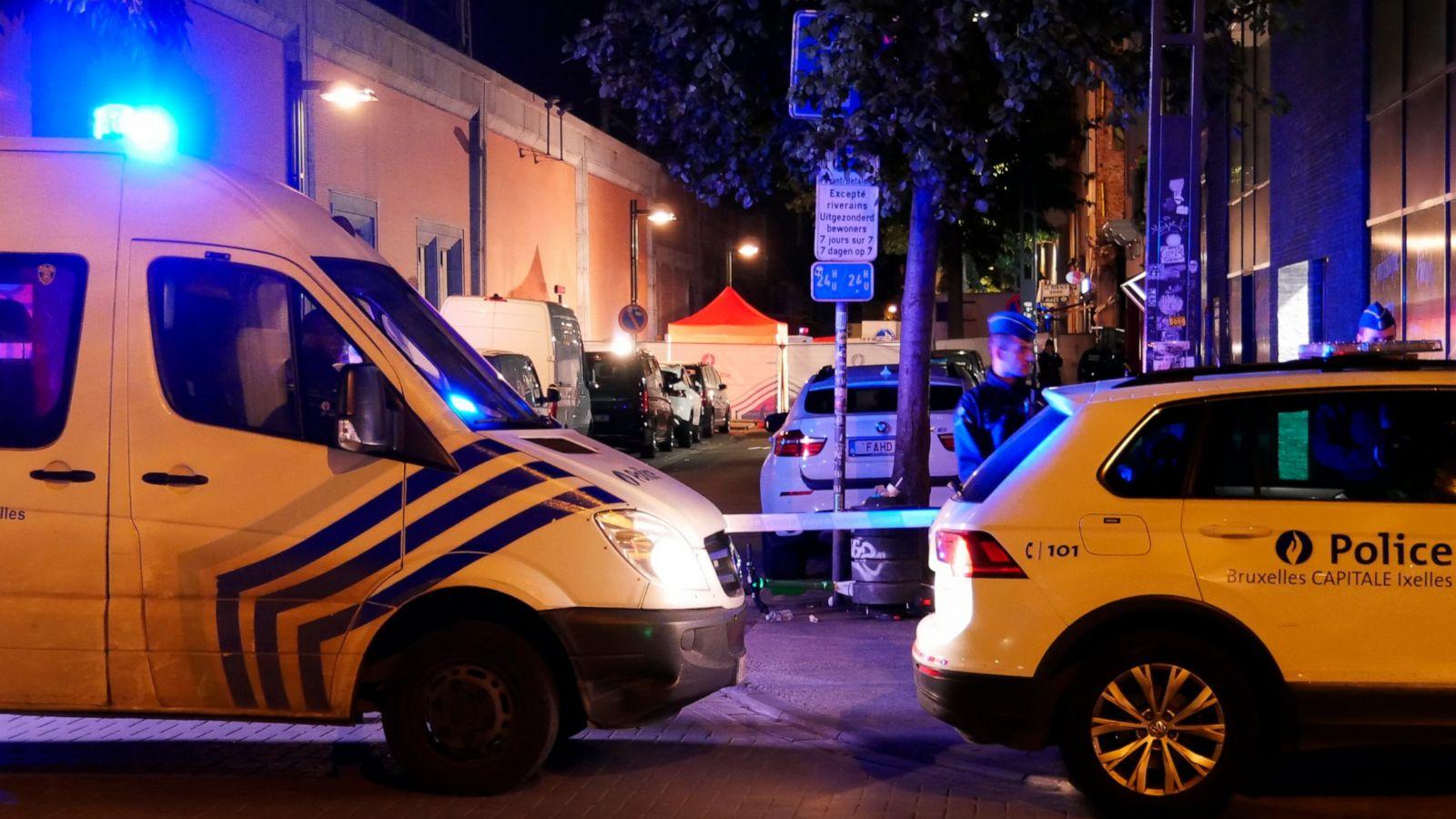 比利時2警遇襲1死1傷，案件疑涉恐怖主義。(Twitter)