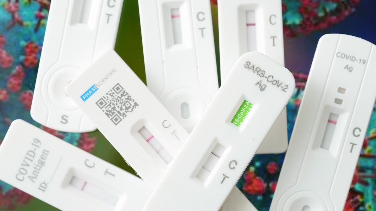 政府表示，不建議市民把用過的測試包組件回收處理。(資料圖片)