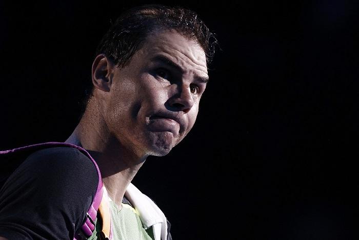 拿度在年終賽的首仗落敗。(路透社)