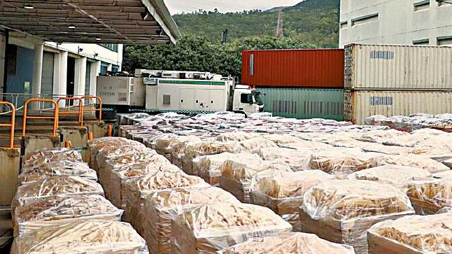 海關破今年最大宗3億元海路走私案 遠洋船檢50噸海味及餐酒