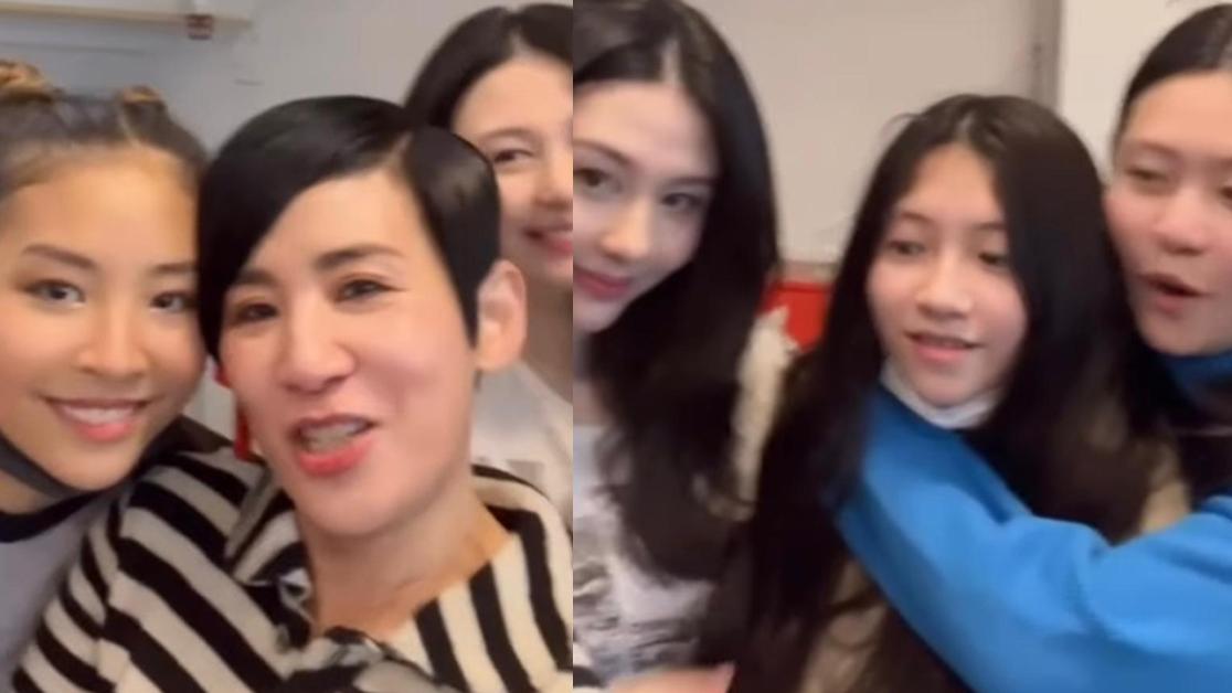 吳君如囡囡演出舞台劇 邱淑貞三女現身撐