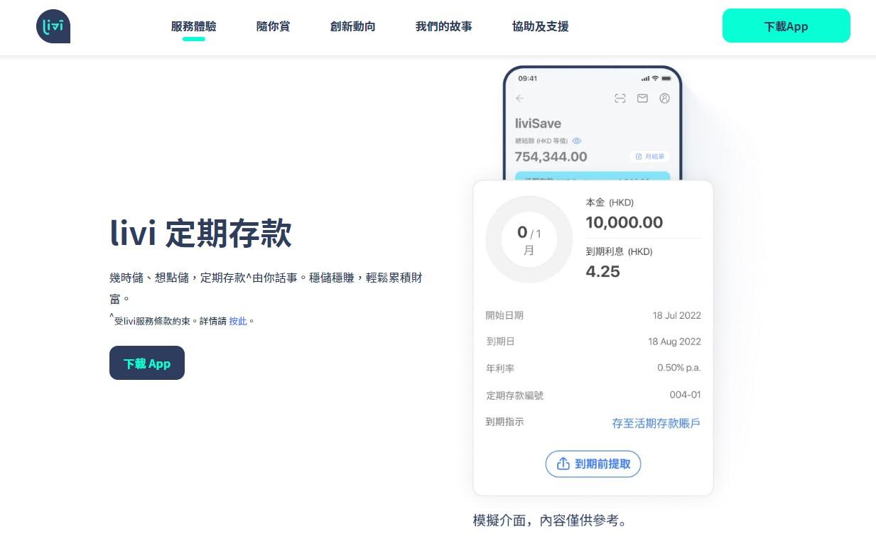 虛銀動態｜livi bank兩年港元定存年息高見4.5厘 