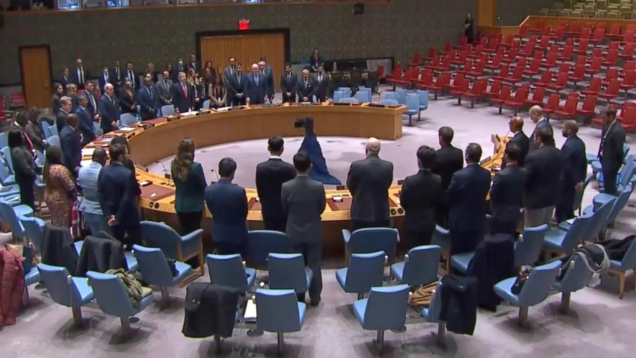 聯合國安理會默哀1分鐘，多國領袖及政治人物致哀。(網上圖片)