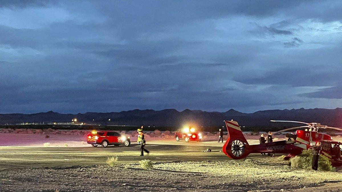 美國大峽谷觀光直升機硬著陸7人傷。(Twitter)