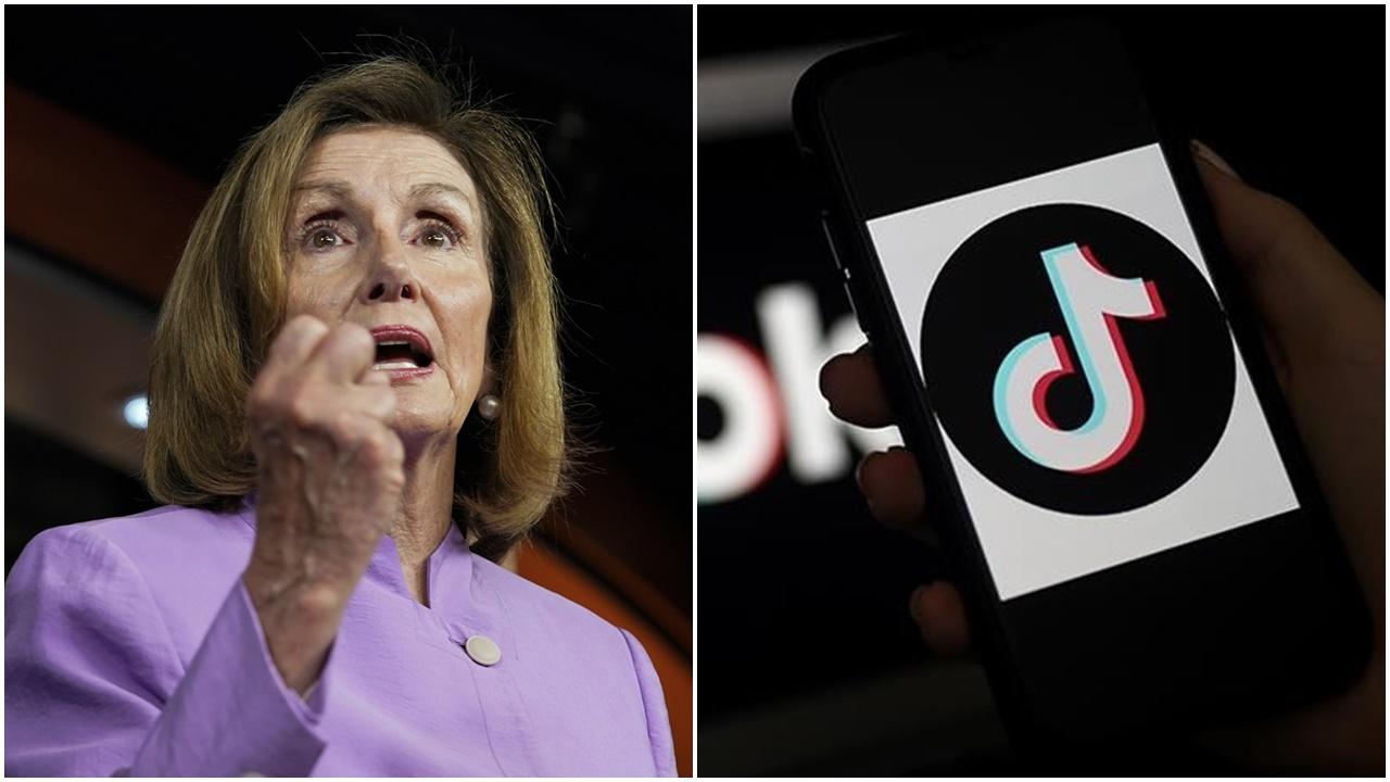 佩洛西未決定是否立法禁僱員於政府設備TikTok。(資料圖片)