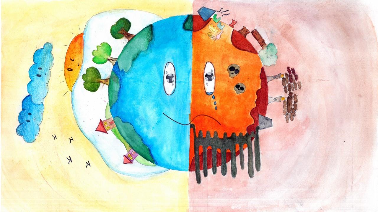 來源：廠商會蔡章閣中學 4C 馬依莎MAROOF Ilsa同學 題目：人類生存的八字真言