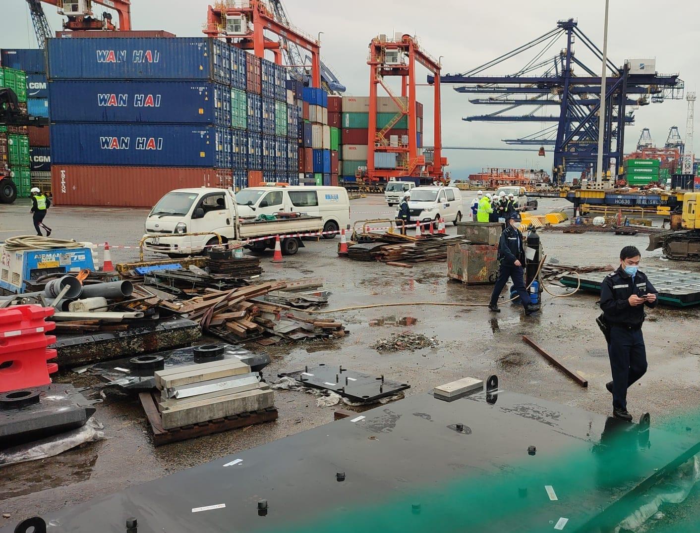 葵涌貨櫃碼頭傳爆炸聲　男工被彈飛10米昏迷送院不治
